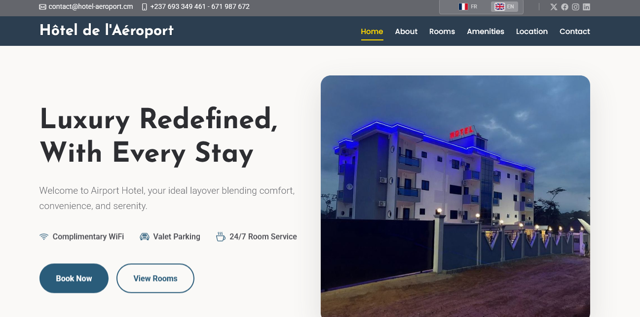 Hôtel de l'Aéroport - Confort et Praticité à Douala